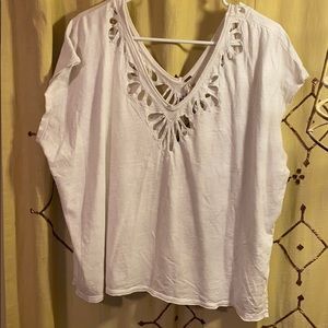 Free people white tee